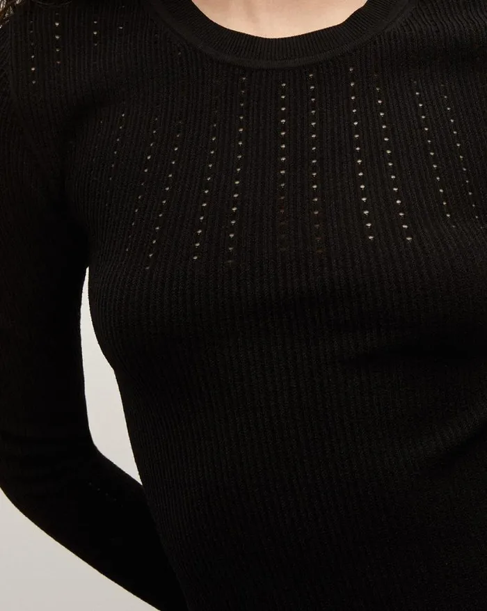 Dresses Shop Veronica Beard Nami Knit Dress Black