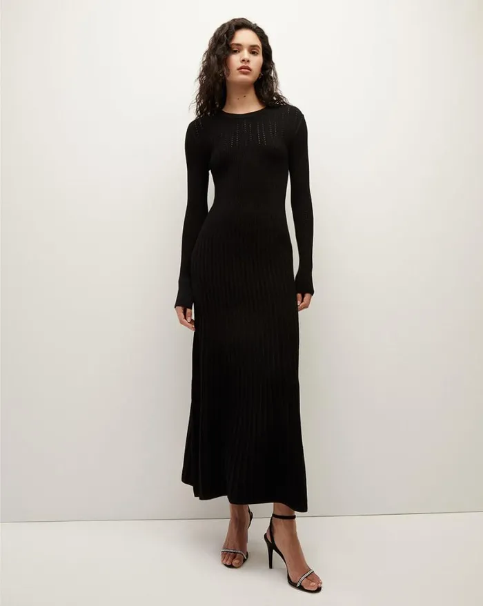 Dresses Shop Veronica Beard Nami Knit Dress Black