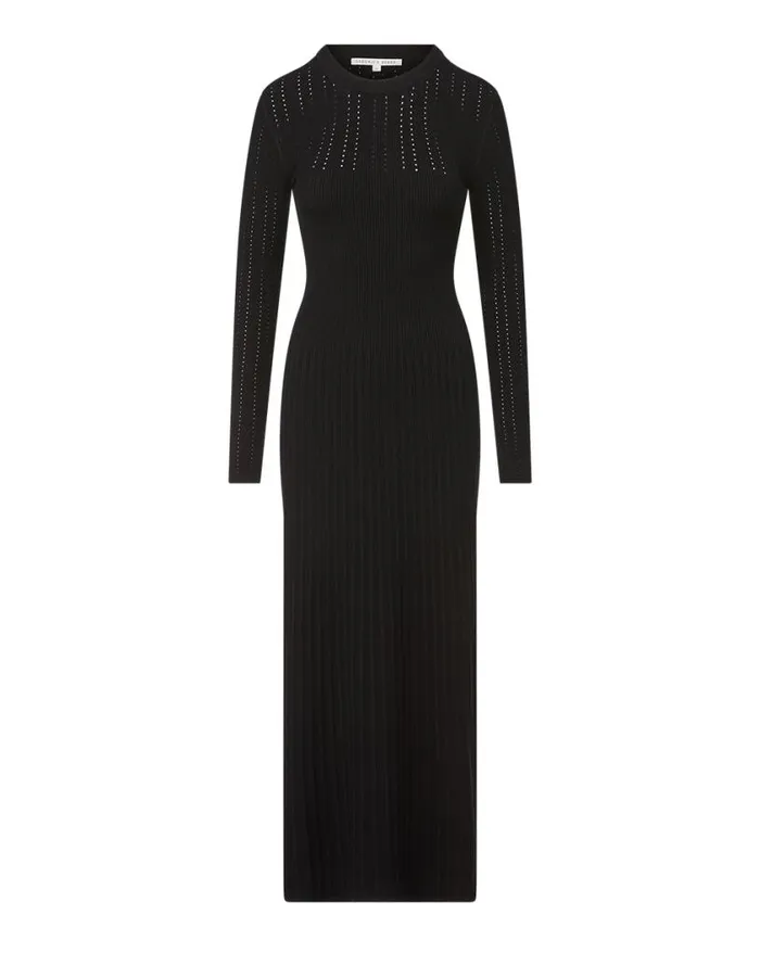 Dresses Shop Veronica Beard Nami Knit Dress Black