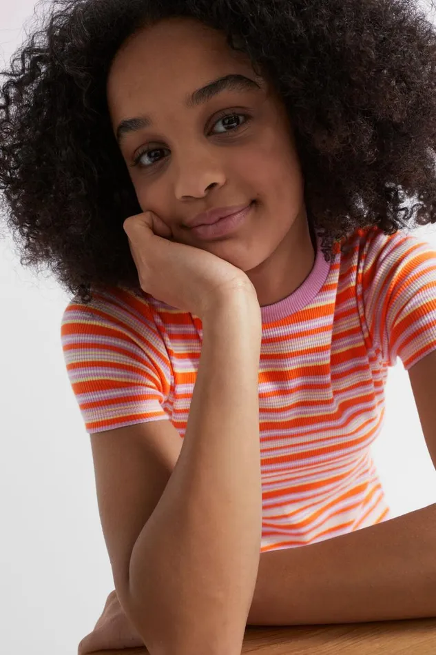Dresses Teen Girl Seed Heritage Rib Tee Dress Multi