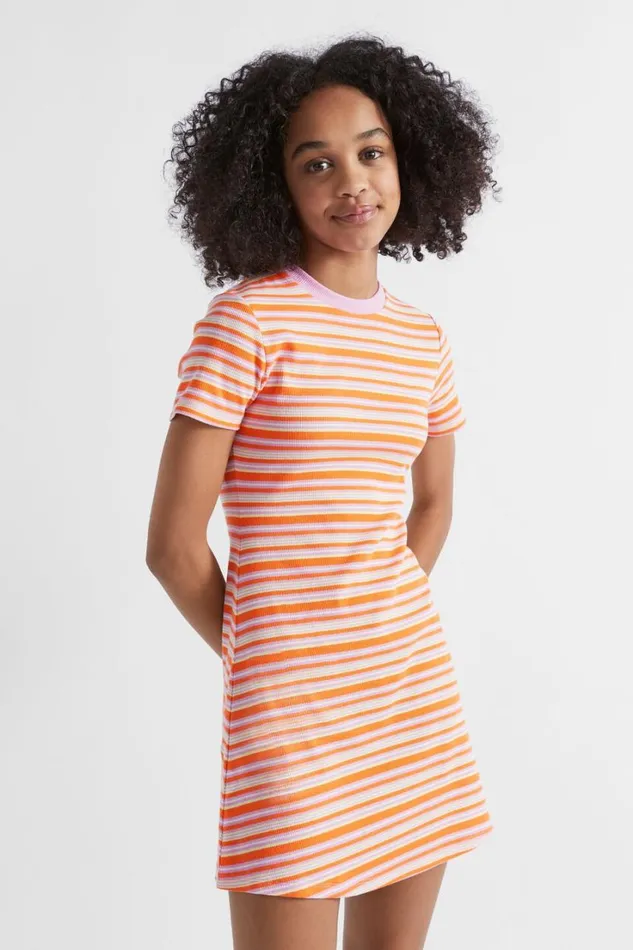 Dresses Teen Girl Seed Heritage Rib Tee Dress Multi