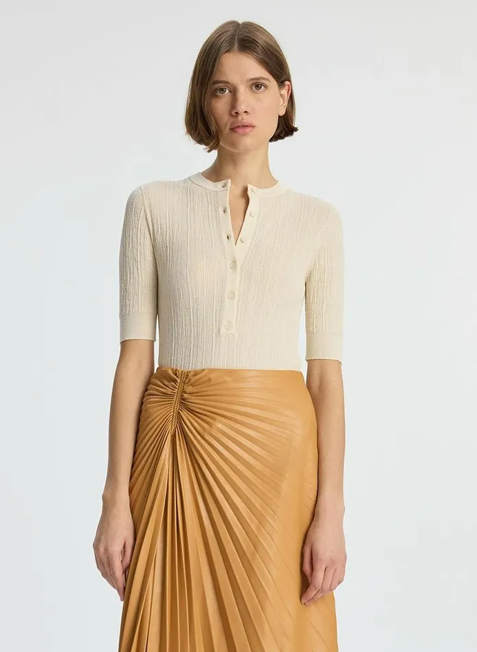 Dresses Women ALC Fisher Fine Cotton Knit Top White