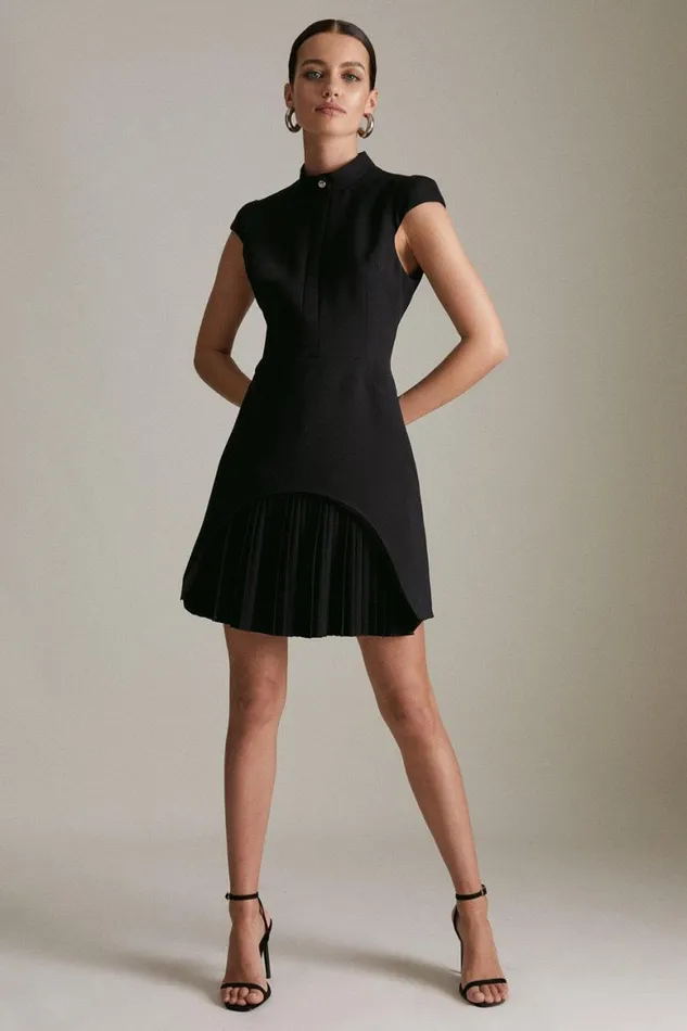 Dresses Women Karen Millen Petite Military Tailored Dress Black