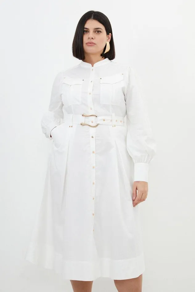 Dresses Women Karen Millen Plus Size Cotton Sateen Button Detail Woven Maxi Shirt Dress White Dresses Women Karen Millen Plus Size Cotton Sateen Button Detail Woven Maxi Shirt Dress White
