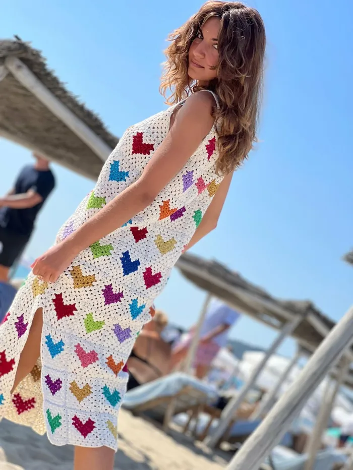 Dresses Women Rose Carmine LONG DRESS BRETELLES MON COEUR ECRU