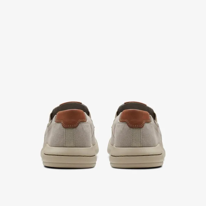 Driftlite Step Light Grey Combination Men Clarks Loafers and Slip Ons