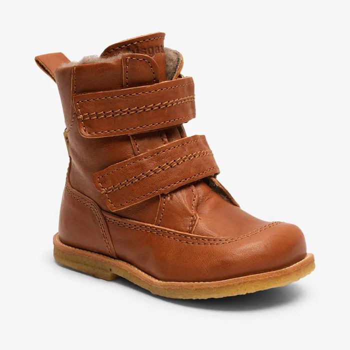 eliah tex cognac Brown BABY Boots bisgaardshoes