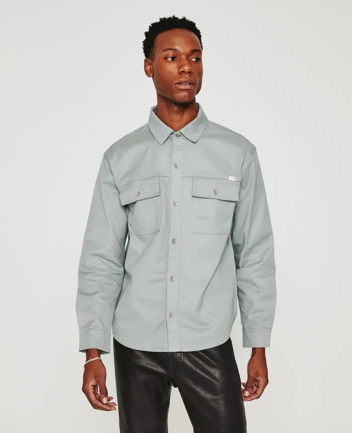 Elias Shirt Jacket Timber Wolf Men AG Jeans Shirts