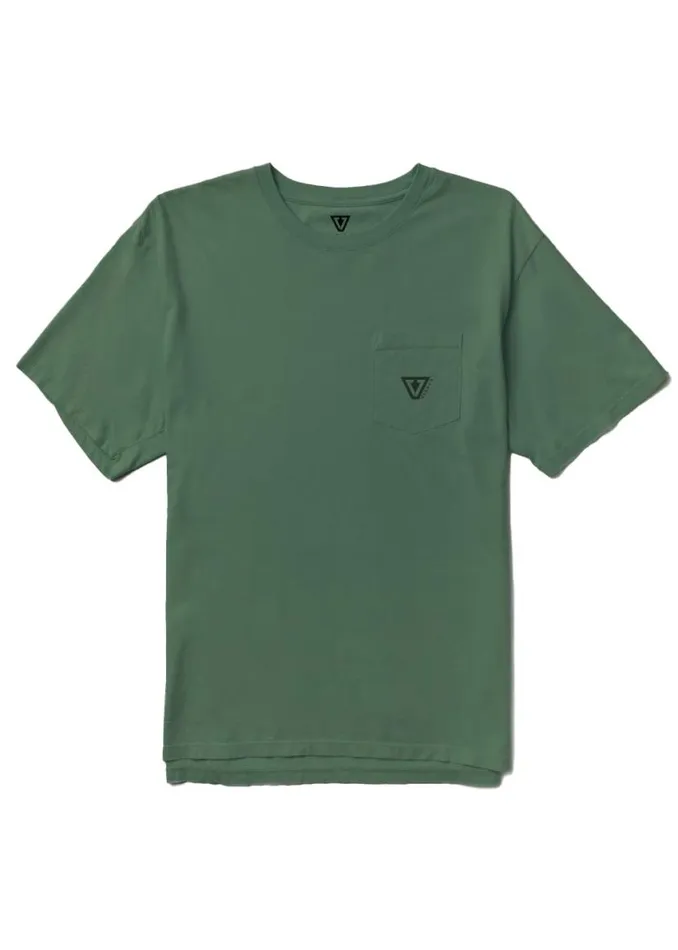 Established Premium Pkt Tee Olive Men Vissla Tees