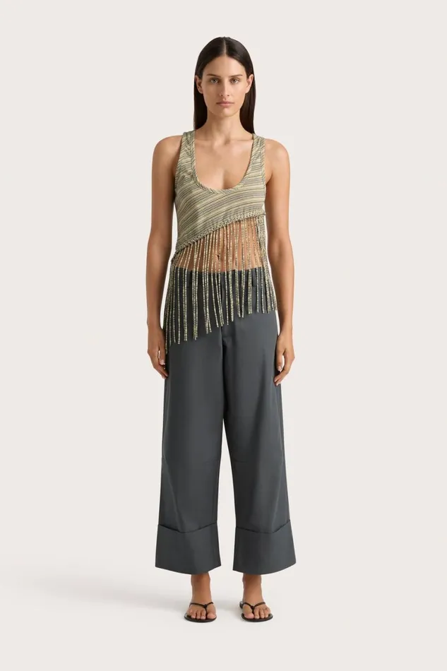 Faithfull The Brand Pants Cassis Pant Charred Navy 8211 Women