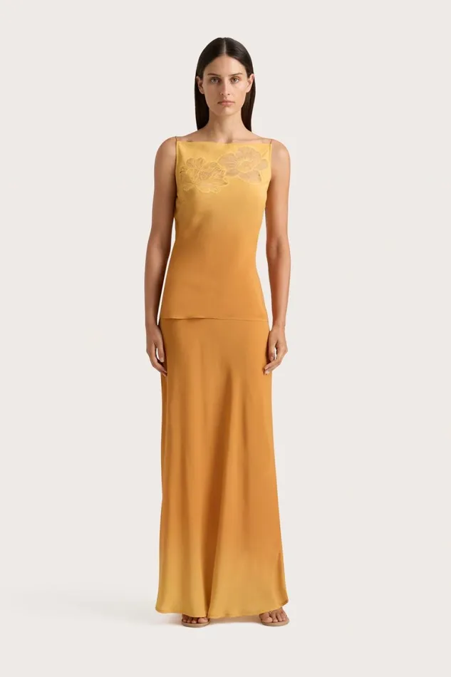 Faithfull The Brand Skirts and Shorts Biarritz Maxi Skirt Terracotta Ombre 8211 Women Faithfull The Brand Skirts and Shorts Biarritz Maxi Skirt Terracotta Ombre 8211 Women