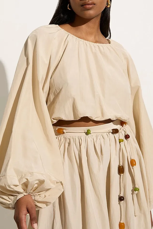 Faithfull The Brand Tops Pereira Top Creme 8211 Final Sale 8211 Women