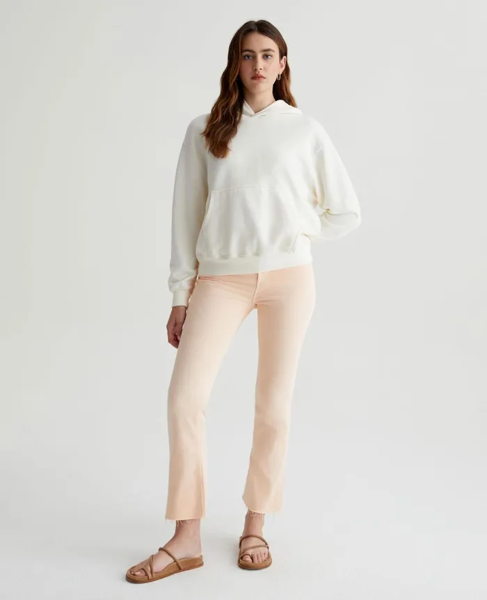 Farrah Boot Crop Hiwhite Mellow Peach Women AG Jeans Denim