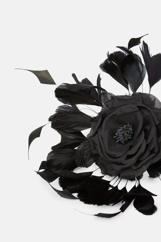 Fascinators Women Karen Millen Petal Crown Fascinator Black