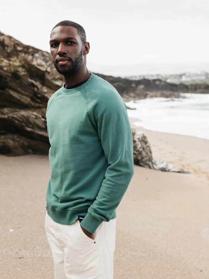 Finisterre Sweaters Men Coho Sweatshirt Pine Shadow