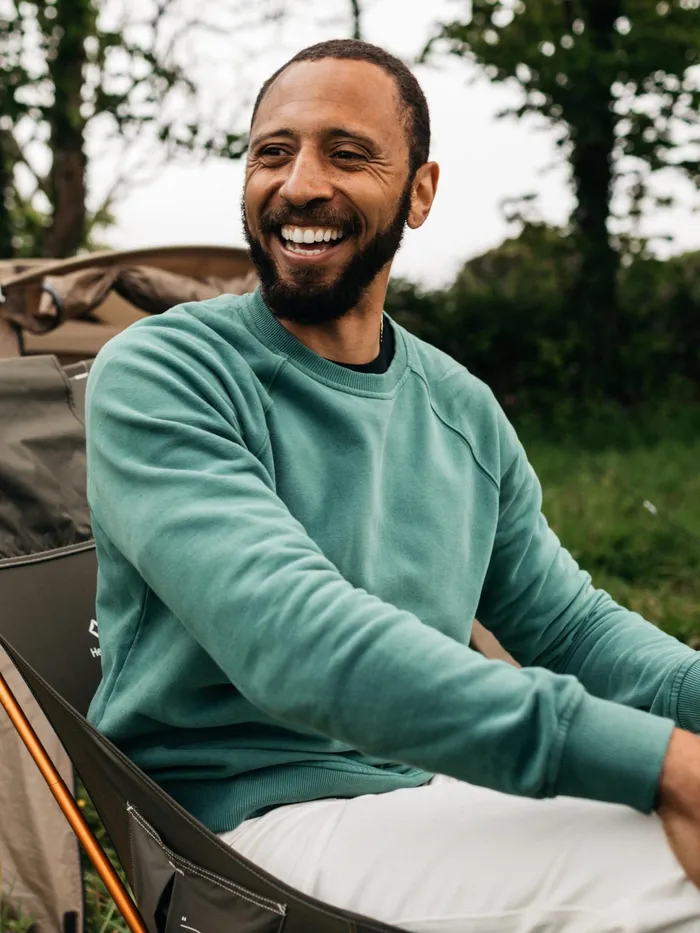 Finisterre Sweaters Men Coho Sweatshirt Pine Shadow