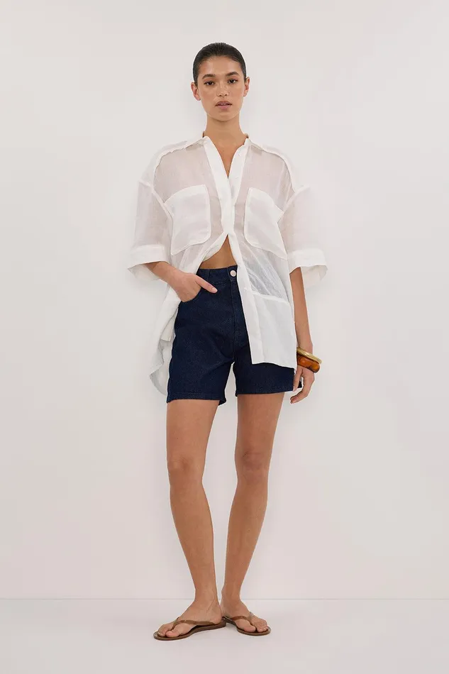 FINN INDIGO DENIM SHORT Women DISSH Shorts