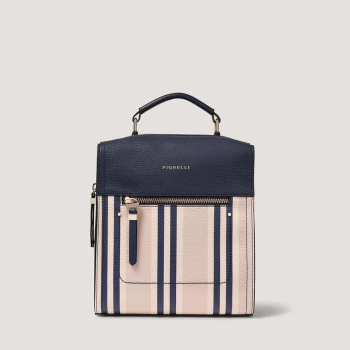 Fiorelli Anna Mini Backpack Navy Stripe Backpacks Backpacks