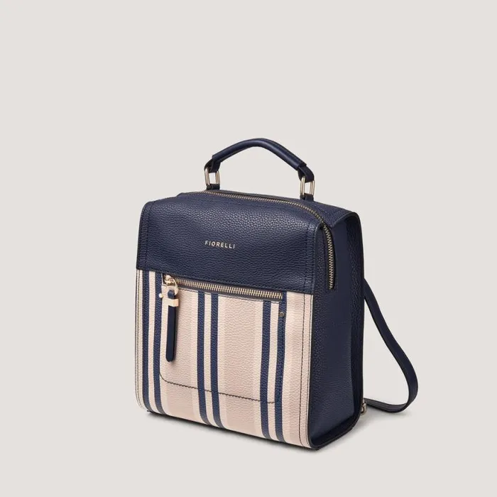 Fiorelli Anna Mini Backpack Navy Stripe Backpacks Backpacks