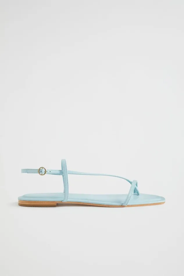 Flats Woman Seed Heritage Freya Flat Sandal Shimmer Blue
