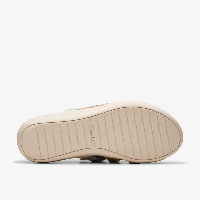 Glide Hi Iris Metallic Multicolour Women Clarks Sandals and Flip Flops