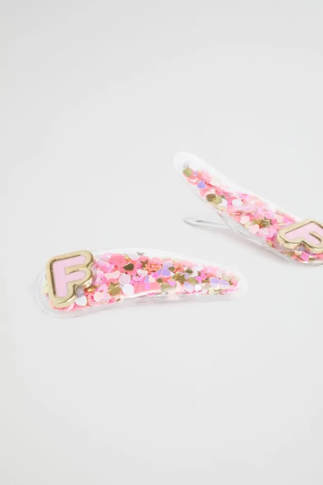 Hair Accessories Girl Seed Heritage Initial Confetti Snaps F