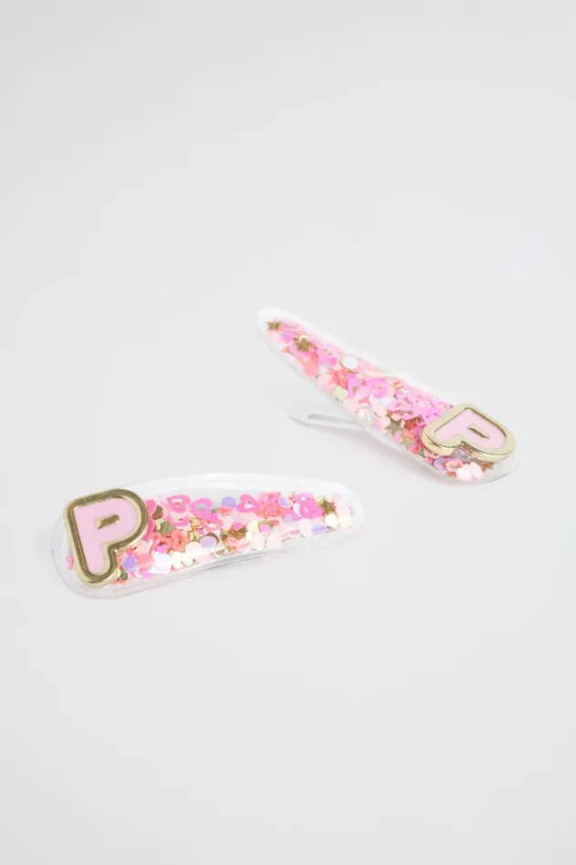 Hair Accessories Girl Seed Heritage Initial Confetti Snaps P