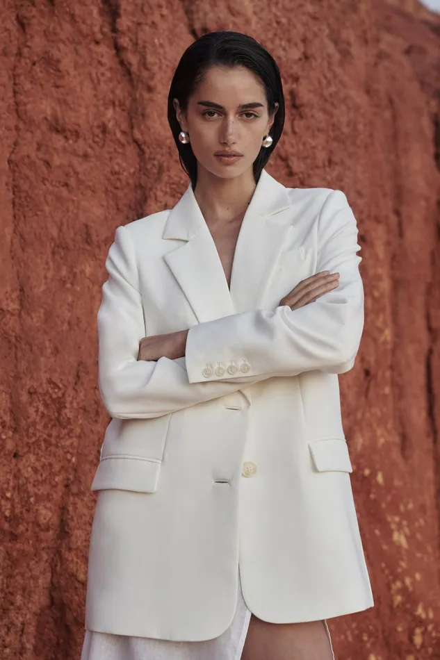 HARLEY WHITE BOYFRIEND BLAZER Women DISSH Blazers