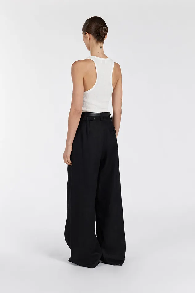 HOLDEN BLACK LINEN PANT Women DISSH Pants