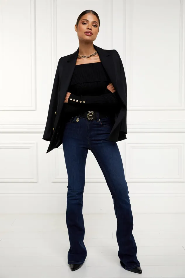 Holland Cooper Bardot Knit Black Women Knitwear Holland Cooper Bardot Knit Black Women Knitwear