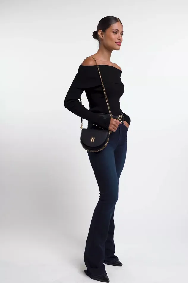 Holland Cooper Bardot Knit Black Women Knitwear Holland Cooper Bardot Knit Black Women Knitwear