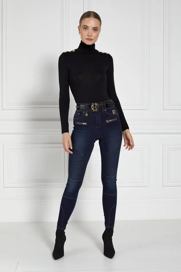 Holland Cooper Biker Jean Deep Indigo Women Jeans