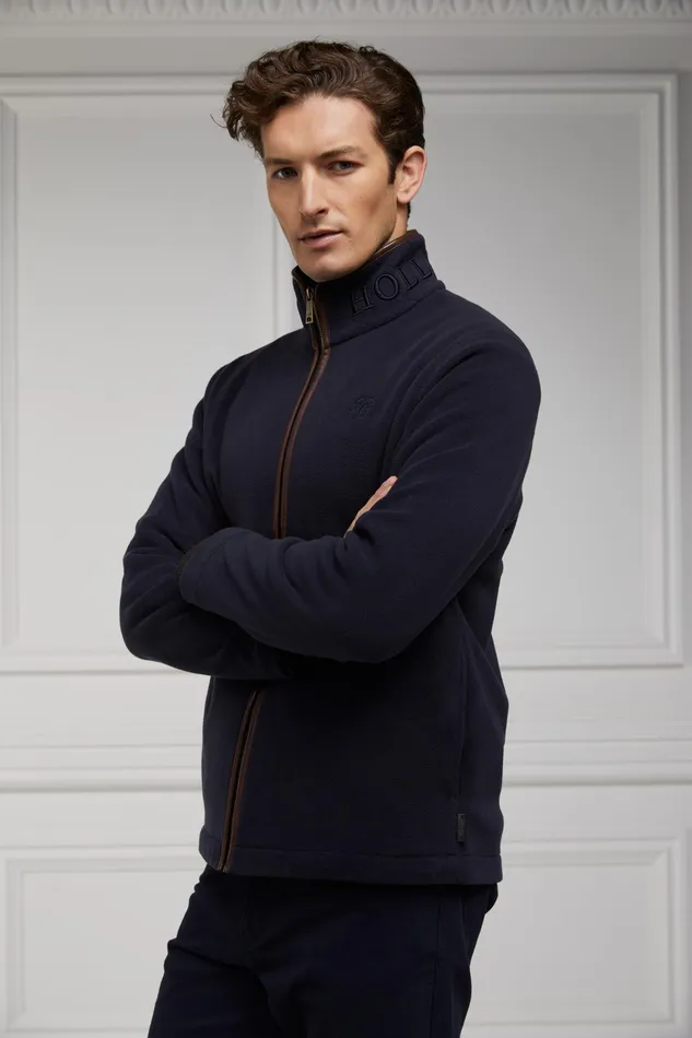 Holland Cooper Country Fleece Jacket Ink Navy Men Fleeces