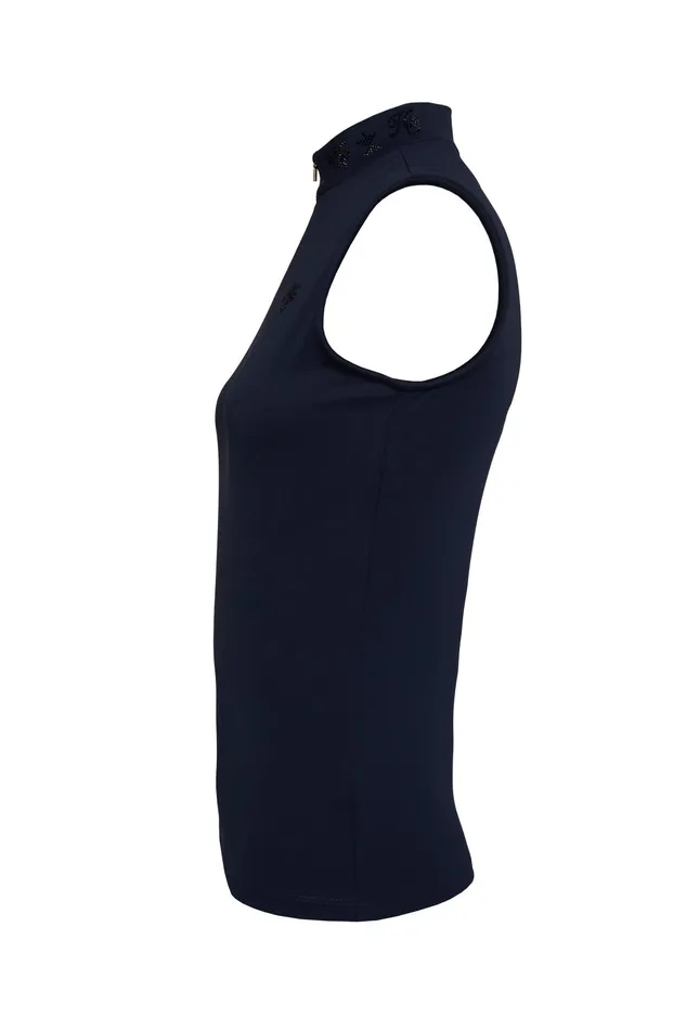 Holland Cooper Crystal Sleeveless Base Layer Ink Navy Women Base Layers Holland Cooper Crystal Sleeveless Base Layer Ink Navy Women Base Layers
