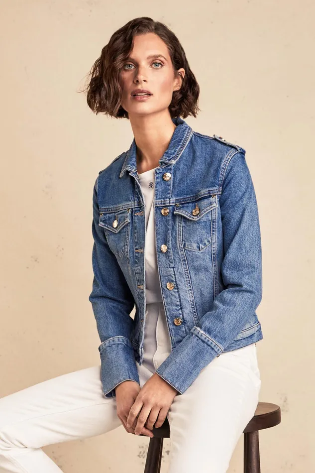 Holland Cooper Iconic Denim Jacket Women Jackets