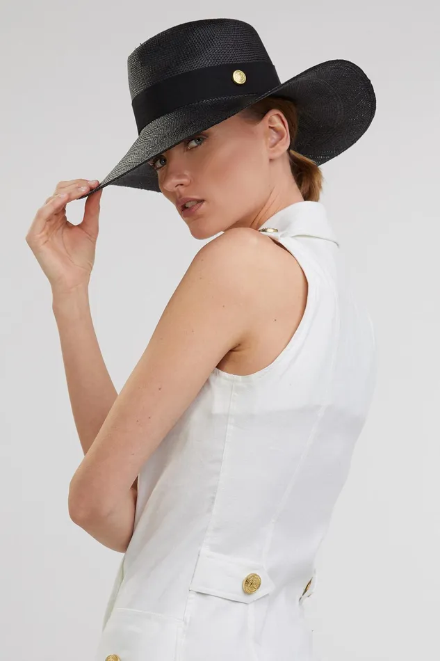 Holland Cooper Jessica Hat Black Women Hats and Headbands Holland Cooper Jessica Hat Black Women Hats and Headbands