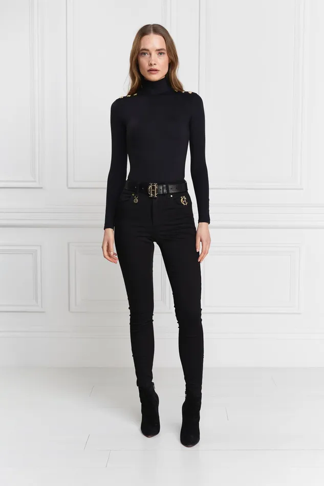 Holland Cooper Jodhpur Jean Black Women Jeans