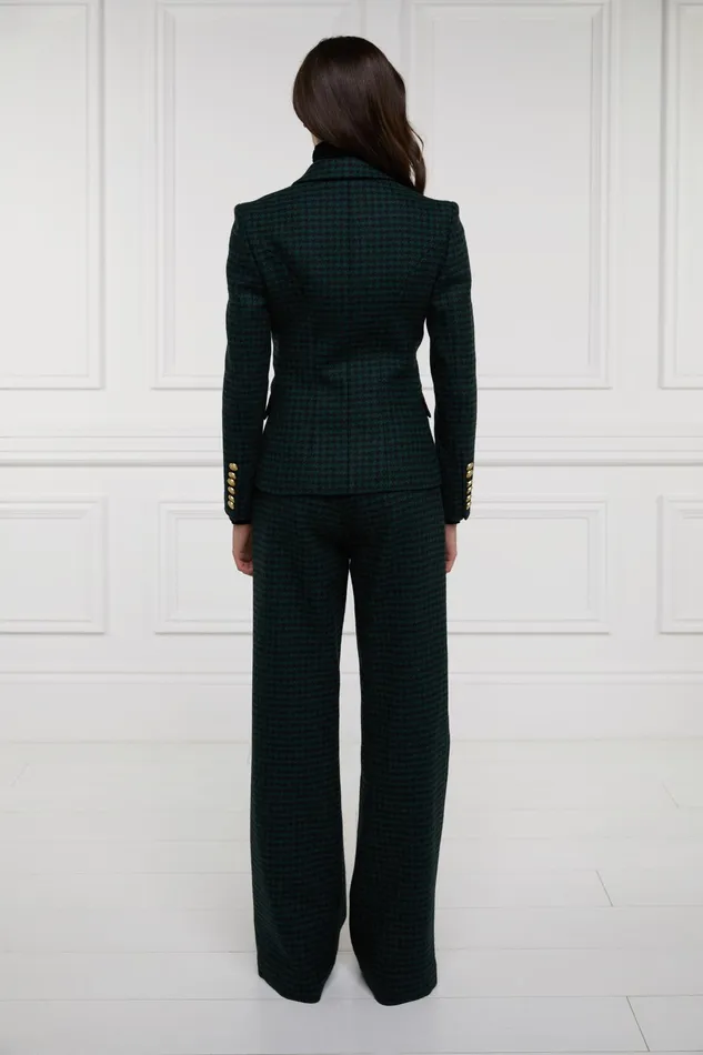 Holland Cooper Knightsbridge Blazer Emerald Houndstooth Women Tailoring Holland Cooper Knightsbridge Blazer Emerald Houndstooth Women Tailoring