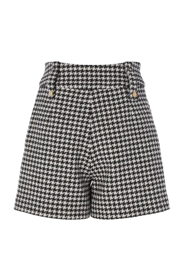 Holland Cooper Luxe Tailored Short Houndstooth Women Tailoring Holland Cooper Luxe Tailored Short Houndstooth Women Tailoring