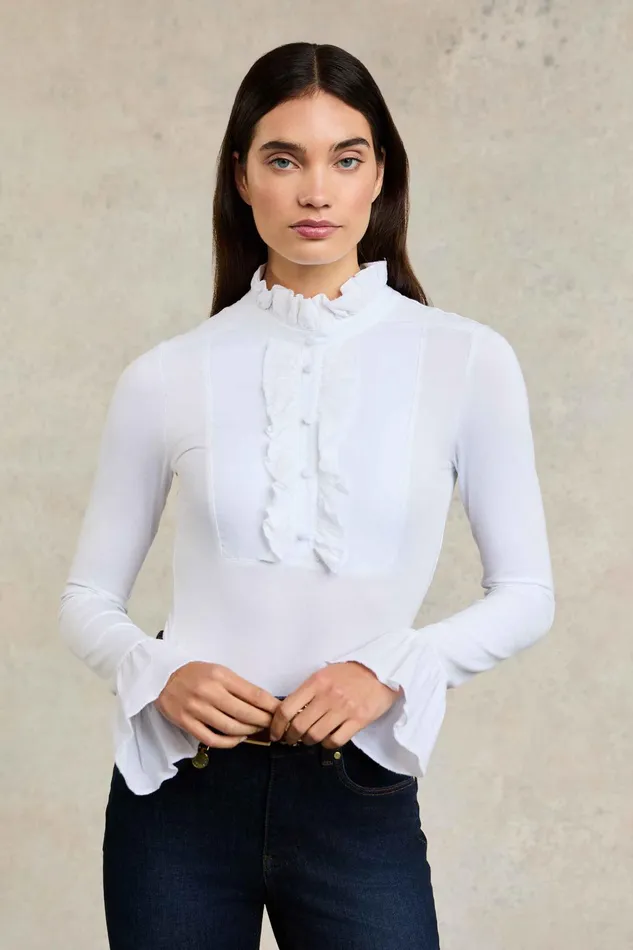 Holland Cooper Melissa Jersey Blouse Women Tops