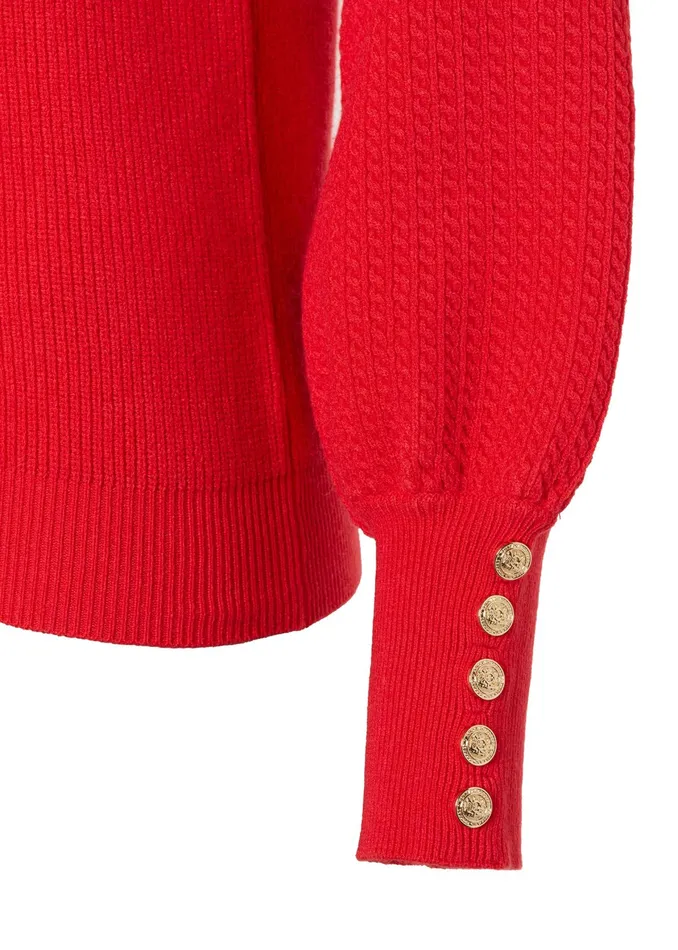 Holland Cooper Naomi Crew Neck Knit Hot Coral Women Knitwear Holland Cooper Naomi Crew Neck Knit Hot Coral Women Knitwear