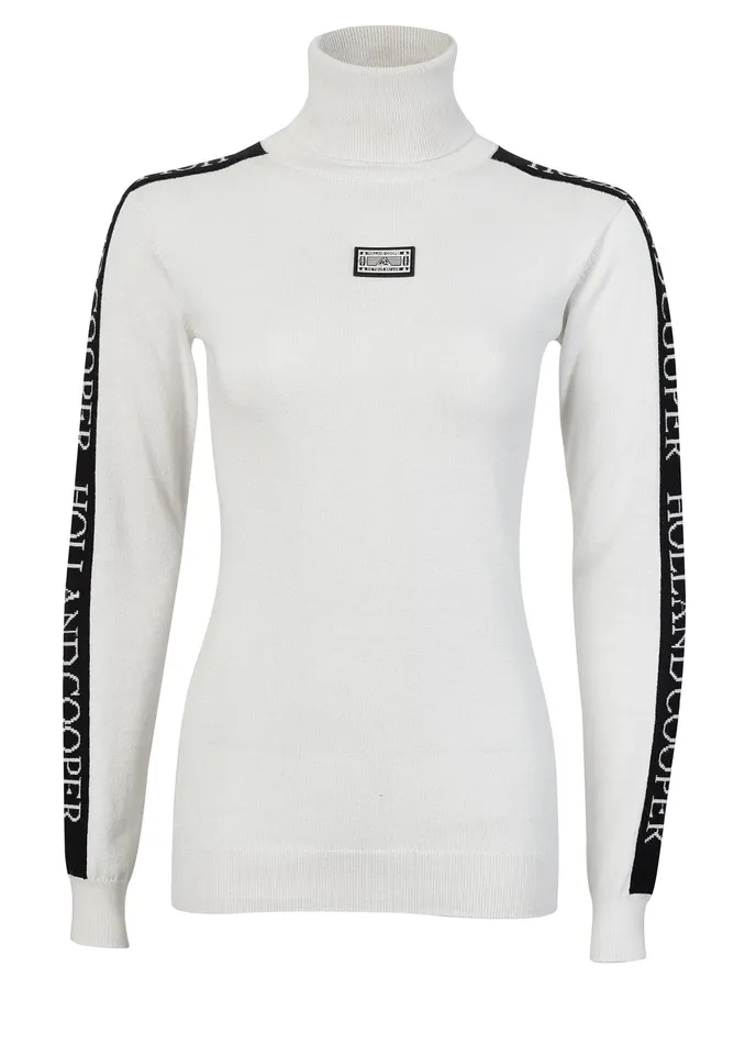Holland Cooper Thermal Ski Knit White Women Knitwear And Thermals