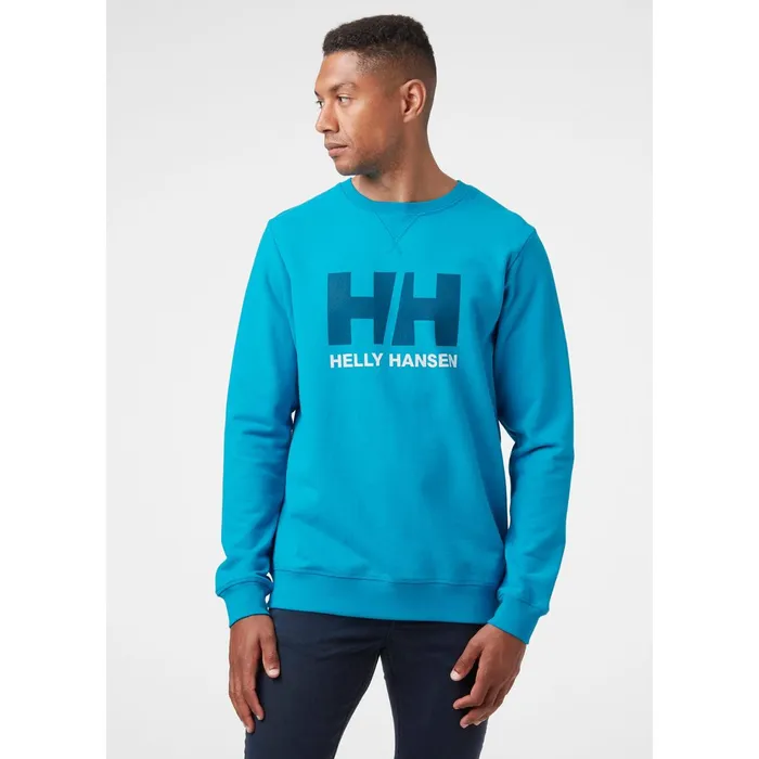 Hoodies and Sweatshirts Men Helly Hansen HH LOGO CREW SWEAT 649 Caribbean S