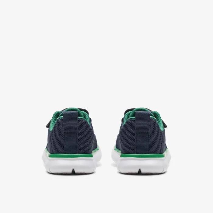 Hoop Run Kid Navy Synthetic Kids Clarks Sneakers