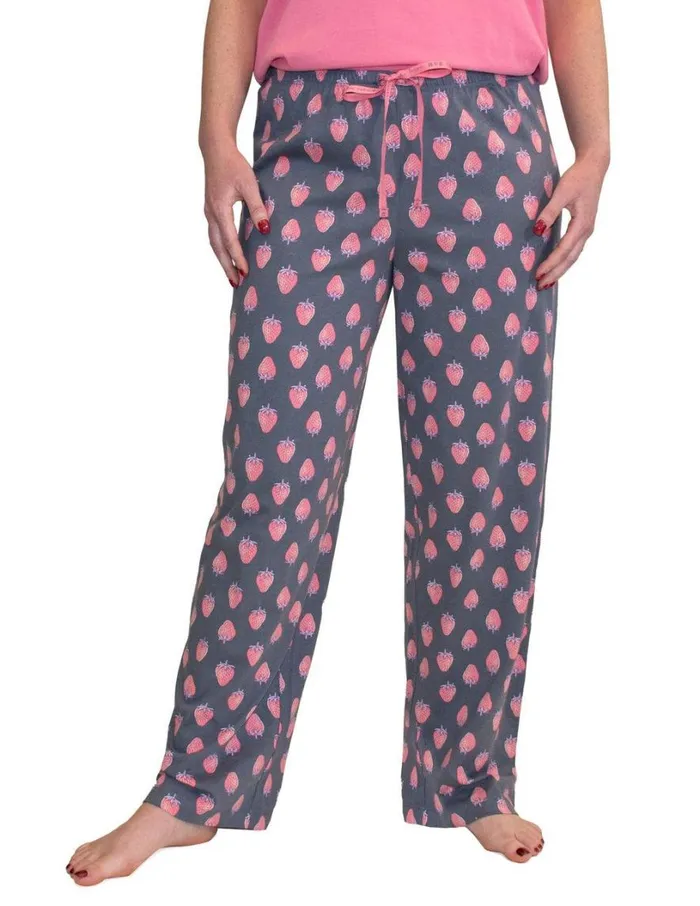 Hue Strawberries PJ Pant Castlerock Women Bottoms
