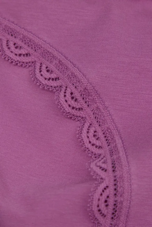 Intimissimi Bikini Panties Women Cotton And Lace Panties Pink 343j 8211 Bright Violet