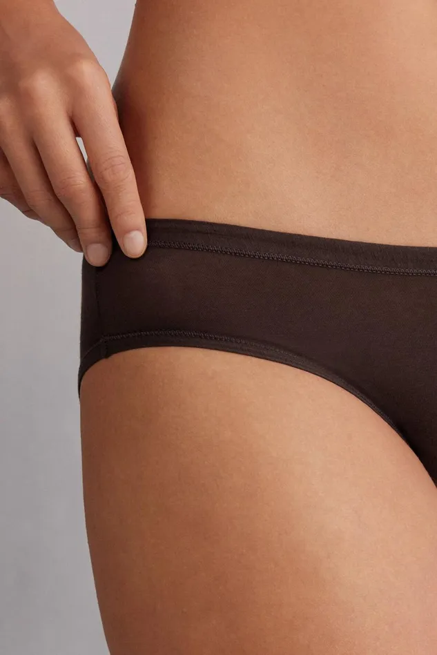 Intimissimi Bikini Panties Women Ultralight Cotton Panties Brown 705j 8211 Mocha Moka Brown