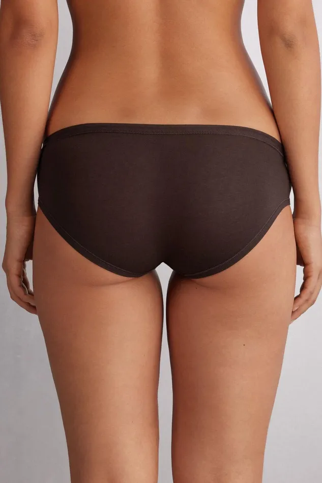 Intimissimi Bikini Panties Women Ultralight Cotton Panties Brown 705j 8211 Mocha Moka Brown