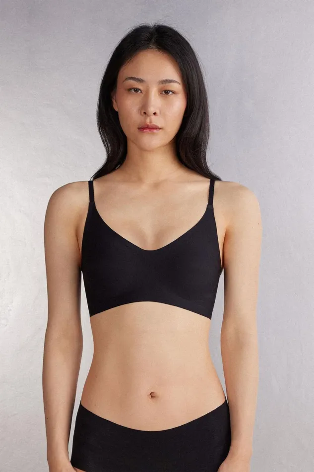 Intimissimi Bralette Women Eri Microfiber Bra Black 019 8211 Black