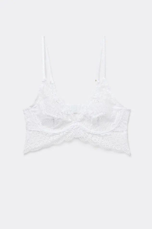 Intimissimi Bralette Women Flower Paisley Alessia Balconette Bra White 001 8211 White